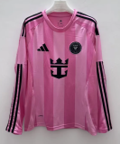 Inter Miami Home Long Sleeve Fans 1:1 Quality Soccer Jersey 25/26