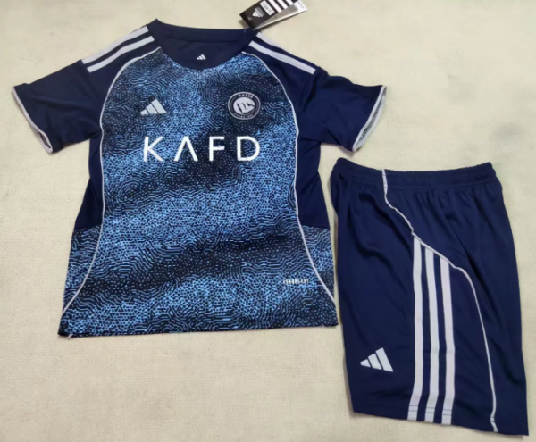 Al-Nassr FC Away Kids 1:1 Quality Soccer Jersey 25/26