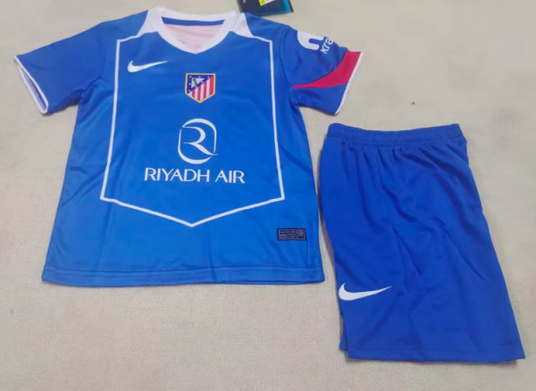 Atlético de Madrid Third Away Kids 1:1 Quality Soccer Jersey 25/26