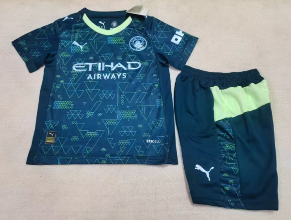 Manchester City Fourth Away Kids 1:1 Quality Soccer Jersey 25/26