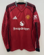 Manchester United Home Long Sleeve Fans 1:1 Quality Soccer Jersey 25/26