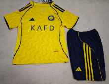 Al-Nassr FC Home Kids 1:1 Quality Soccer Jersey 25/26