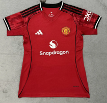Manchester United Home Women Fans 1:1 Quality Soccer Jersey 25/26 Manchester United Home Women Fans 1:1 Quality Soccer Jersey 25/26
