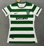 Sporting Lisbon Home Women Fans 1:1 Quality  Soccer Jersey 25/26