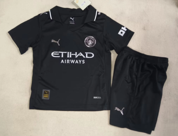 Manchester City Away Kids 1:1 Quality Soccer Jersey 25/26