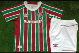 Fluminense Home Kids 1:1 Quality Soccer Jersey 25/26