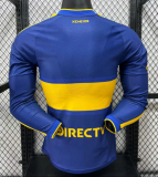 Boca Home Long Sleeve Player 1:1 Quality Soccer Jersey 26/27