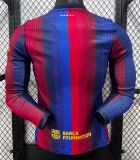 Barcelona Home Long Sleeve Player 1:1 Quality Soccer Jersey 26/27