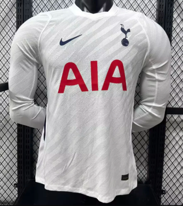 Tottenham Home Long Sleeve Player 1:1 Quality Soccer Jersey 26/27