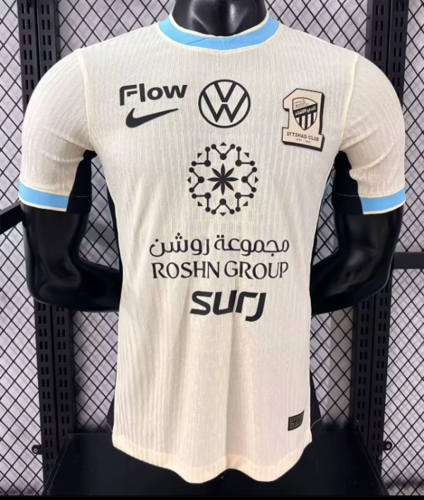 Al Ittihad Away Player 1:1 Quality Soccer Jersey 25/26