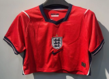 England Away Women Crop  Fans 1:1 Quality Soccer Jersey 26/27（2026）