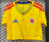 Colombia Home Women Crop Fans 1:1 Quality Soccer Jersey 26/27 (2026)
