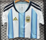 Argentina Home Women Crop Fans 1:1 Quality Soccer Jersey 26/27（2026）