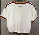 Spain Away Women Crop Fans 1:1 Quality Soccer Jersey 26/27（2026）