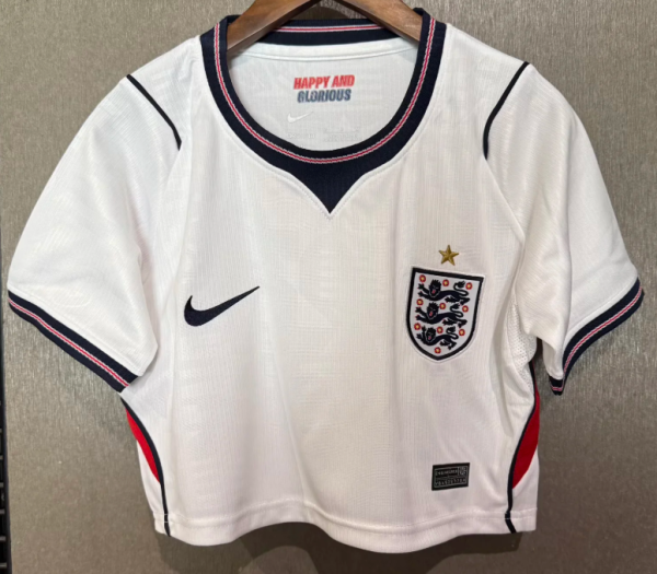 England Home Women Crop Fans 1:1 Quality Soccer Jersey 26/27（2026）