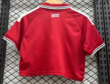 Manchester United  Home Women Crop Fans 1:1 Quality Soccer Jersey 26/27