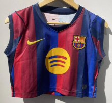 Barcelona Home Women Crop Tank Fans 1:1 Quality Soccer Jersey 26/27