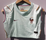 France  Away Women Crop Tank Fans 1:1 Quality Soccer Jersey 26/27（2026）
