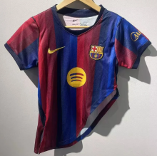 Barcelona Home Women Left Diagonal Fans 1:1 Quality Soccer Jersey 26/27