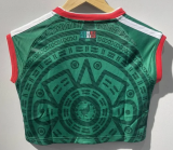 Mexico Home Women Crop Tank Fans 1:1 Quality Soccer Jersey 26/27（2026）