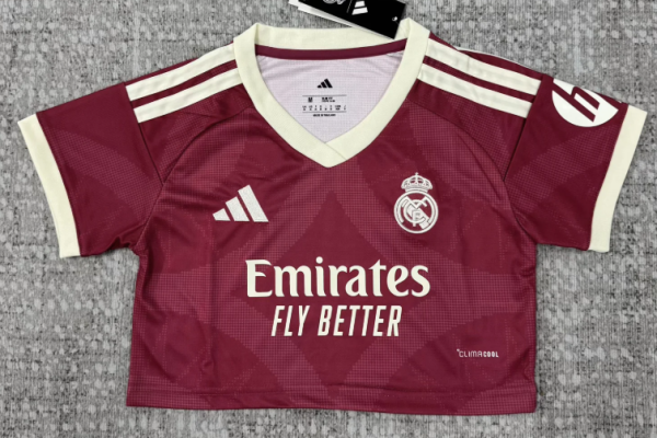 Real Madrid Third Away Women Crop Fans 1:1 Quality Soccer Jersey 26/27
