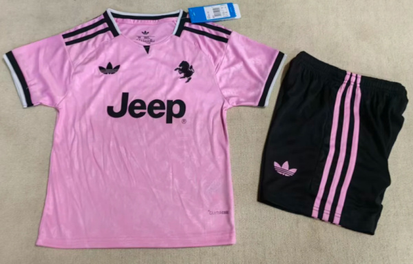 Juventus Away Kids 1:1 Quality Soccer Jersey 26/27