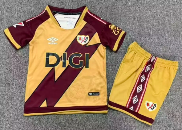 Rayo Vallecano Third Away Kids 1:1 Quality Soccer Jersey 26/27