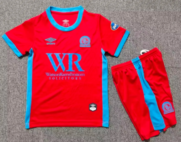 Blackburn Away Kids 1:1 Quality Soccer Jersey 26/27