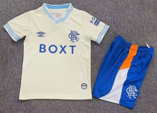 Rangers Away Kids 1:1 Quality Soccer Jersey 26/27