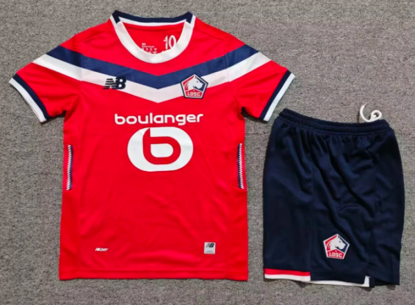 Lille OSC Home Kids 1:1 Quality Soccer Jersey 26/27