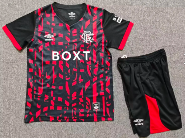 Rangers Third Away Kids 1:1 Quality Soccer Jersey 26/27