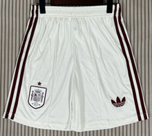 Spain Away White Fans 1:1 Quality Soccer Shorts 26/27（2026）