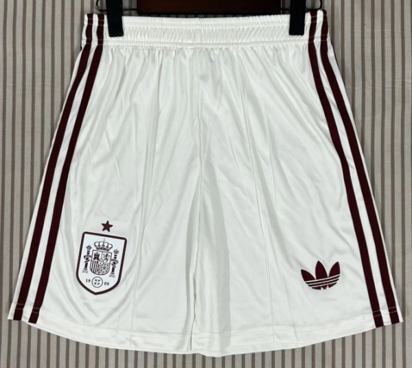 Spain Away White Fans 1:1 Quality Soccer Shorts 26/27(2026)
