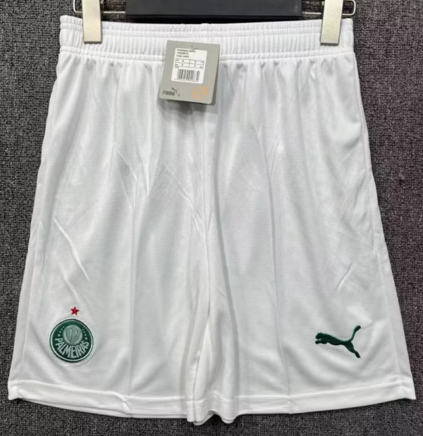 Palmeiras Home White Fans 1:1 Quality Soccer Shorts 25/26