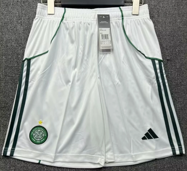 Celtic Home Fans 1:1 Quality Soccer Shorts 25/26