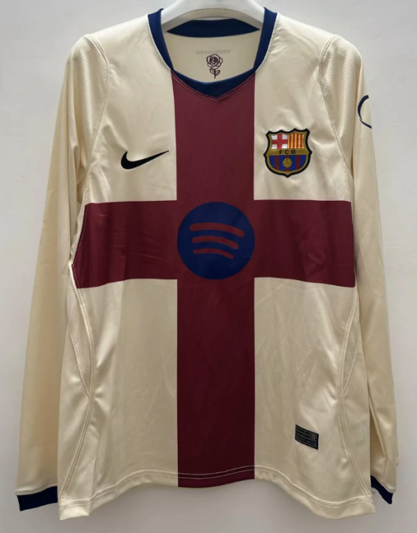 Barcelona Fourth Away Long Sleeve Fans 1:1 Quality Soccer Jersey 26/27