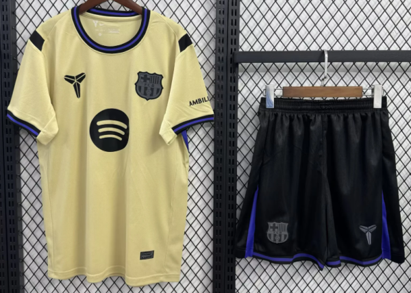 Barcelona Away Adult Set 1:1 Quality Soccer Jersey 25/26