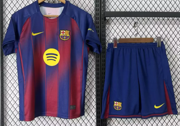 Barcelona Home Adult Set 1:1 Quality Soccer Jersey 25/26