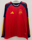 Spain Home 2 Star Long Sleeve Fans 1:1 Quality Soccer Jersey 26/27（2026）
