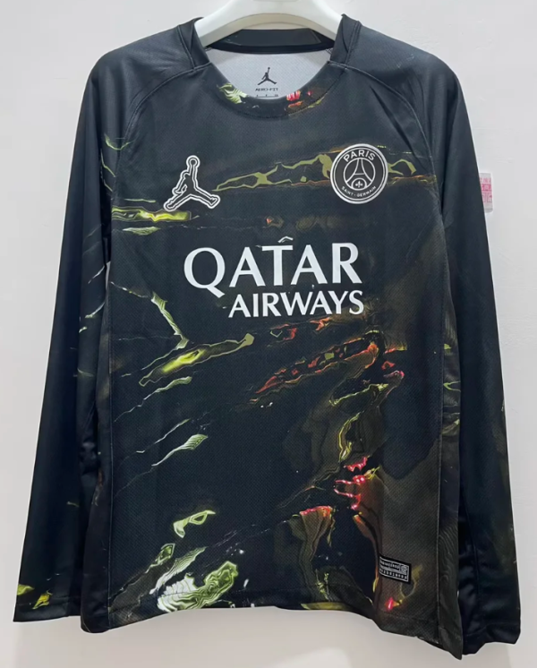 PSG Fourth Away Long Sleeve Fans 1:1 Quality Soccer Jersey 25/26