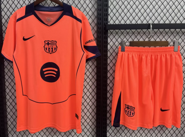 Barcelona Third Away Adult Set 1:1 Quality Soccer Jersey 25/26