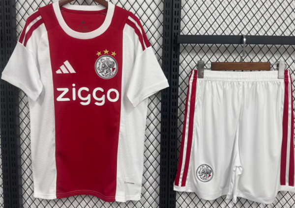 Ajax Home Adult Set 1:1 Quality Soccer Jersey 26/27