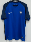 France Home Retro Fans 1:1 Quality Soccer Jersey 2016