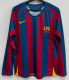 Barcelona Home Long Sleeve Retro Fans 1:1 Quality Soccer Jersey 2005/2006