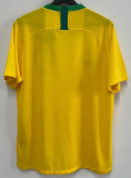 Brazil Home Retro Fans 1:1 Quality Soccer Jersey 2018