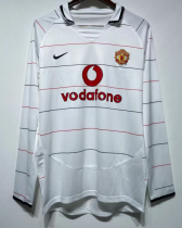 Manchester United Away Long Sleeve Retro Fans 1:1 Quality Soccer Jersey 2003/2005 Manchester United Away Long Sleeve Retro Fans 1:1 Quality Soccer Jersey 2003/2005