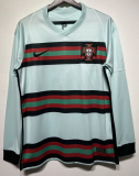 Portugal Away Long Sleeve Retro Fans 1:1 Quality Soccer Jersey 2020