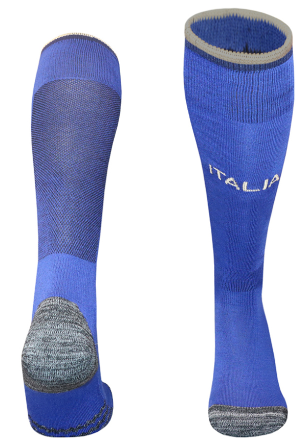 Italy Home Blue Soccer Socks 26/27