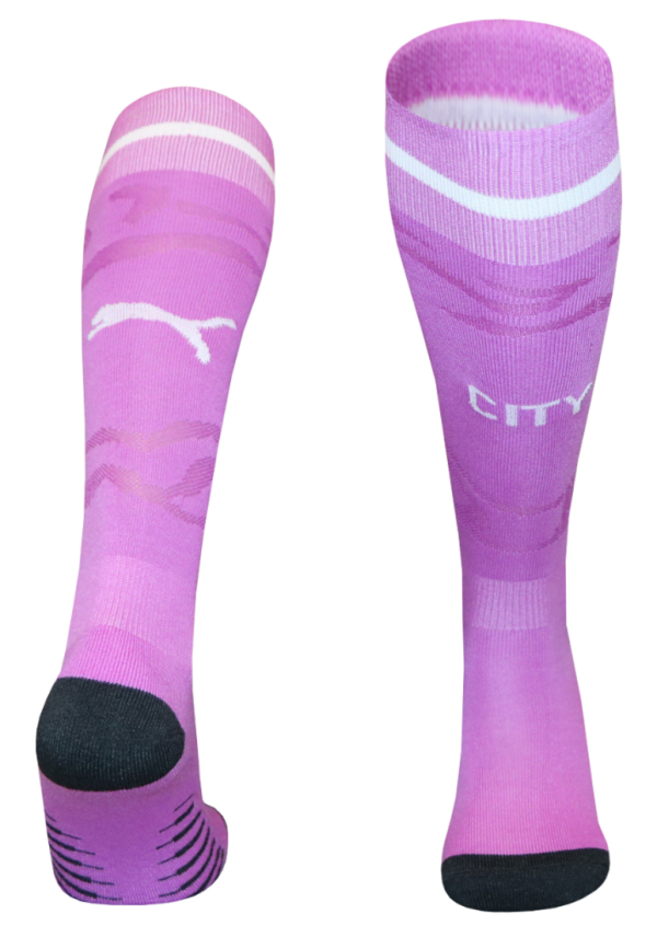 Manchester City Purple Soccer Socks 26/27