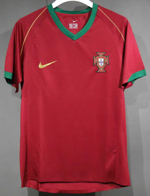 Portugal Home Retro Player 1:1 Quality Soccer Jersey 2006